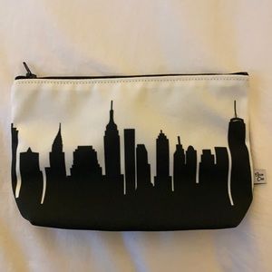NYC silhouette cosmetic bag